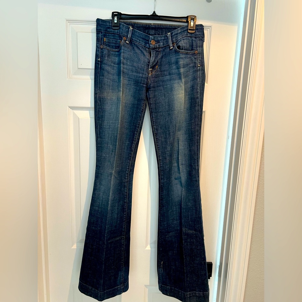 Denim flare jeans